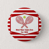 Custom Tennis Country Club Red Striped