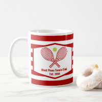 Custom Tennis Country Club Red Striped
