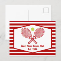 Custom Tennis Country Club Red Striped