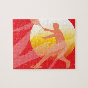 Custom tennis jigsaw puzzle for children