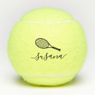 Custom Tennis Player Coach Name Personalized Balls
