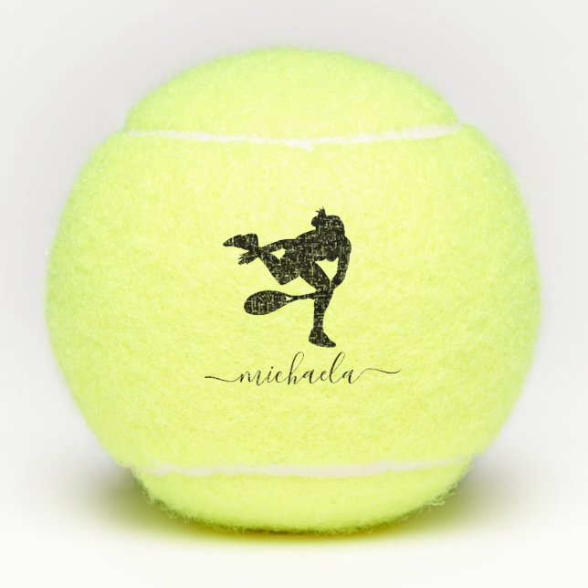 Custom Tennis Player Name Personalized Tennis Balls (Front)