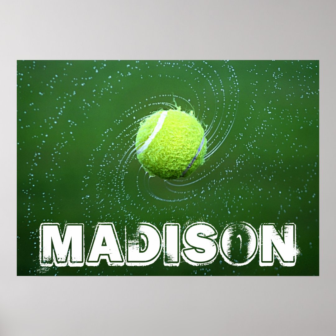 Custom Tennis Poster | Zazzle