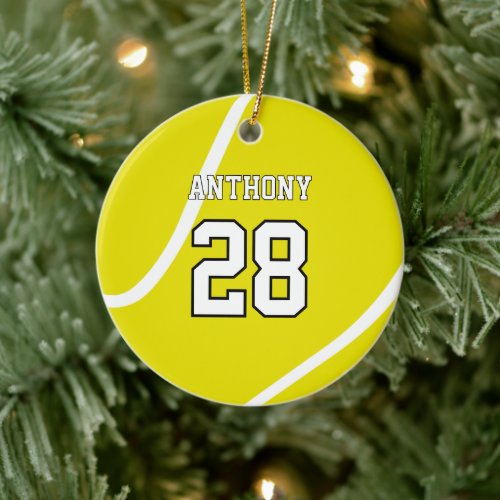 Custom Tennis Round Ornament