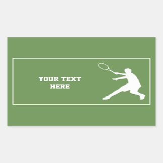 Custom tennis stickers for kid's Birthday party