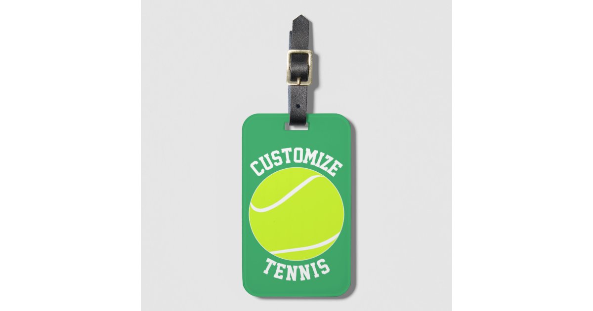 Tennis Bag/Luggage Tag - Personalized Tennis Team with Rackets