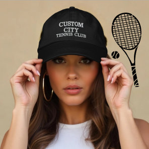 Custom Tennis Team Player Gift Embroidered Baseball Cap