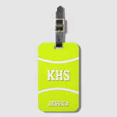 Personalized Tennis Luggage Tag - Name Bag Tag for Player