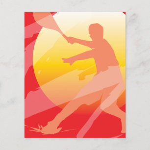 Custom tennis tournament flyer template design