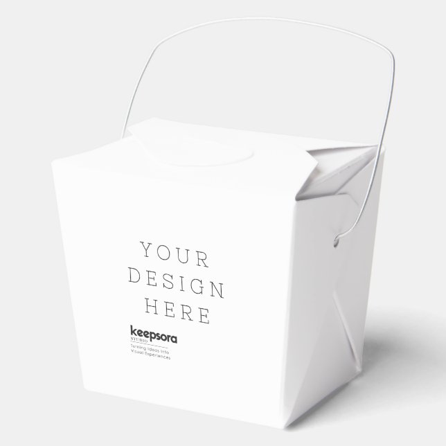 Custom Tent Paper Favor Boxes (Front)