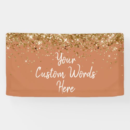 Custom Terracotta Gold Birthday Party Photo Booth