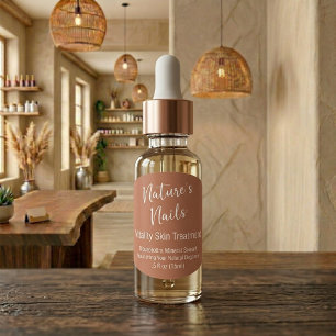 Custom Terracotta Skin Aftercare Bottle Label