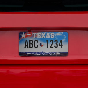 Custom Texas License Plate