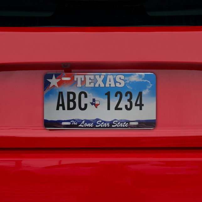 Custom Texas  License Plate (Custom Texas License Plate)