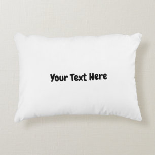 Custom Text  Accent Pillow