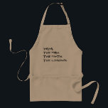 Custom Text Adult Apron<br><div class="desc">Go wild and type in whatever text you want.</div>