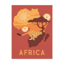 Custom Text Africa Postcard