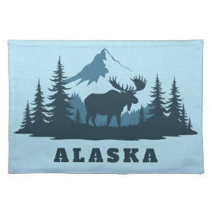 Custom Text ALASKA Cloth Placemat