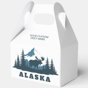 Custom Text ALASKA Favor Boxes