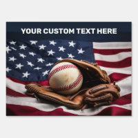 Custom Text American Baseball