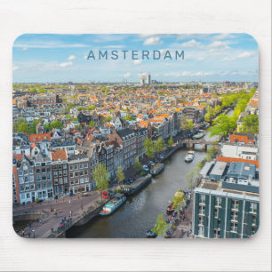 Custom Text Amsterdam Mouse Pad