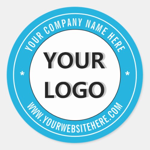 Custom Text and Colors Promotional Logo Sticker