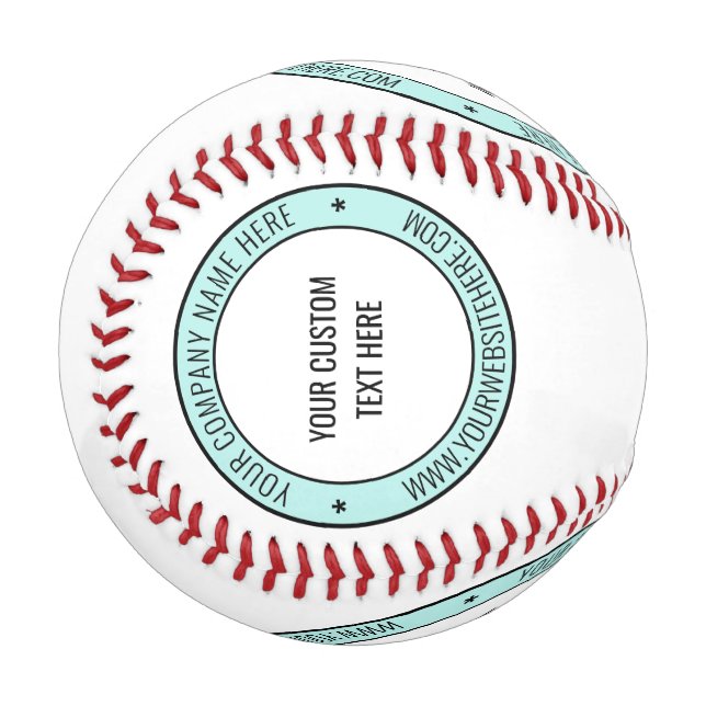 Custom Text and Colors Promotional Stamp Baseball (Front Left)