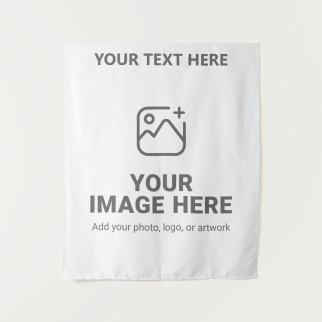 Custom Text and Image  Tapestry (Front)