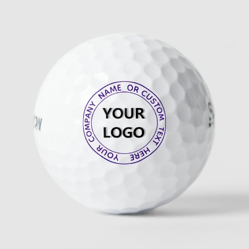 Custom Text and Logo Promotional Stamp Golf Balls