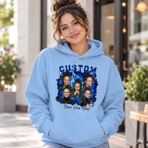 Custom text And Photo Bootleg Hoodie