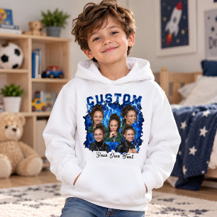 Custom text And Photo Bootleg Hoodie