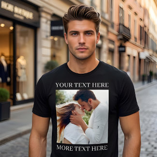 Custom Text and Photo T-Shirt