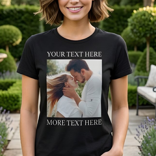 Custom Text and Photo T-Shirt (Creator Uploaded)