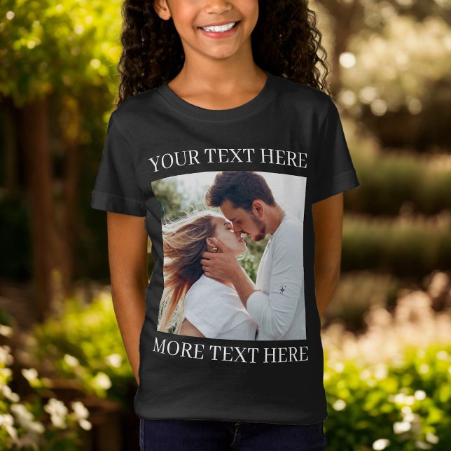 Custom Text and Photo T-Shirt (Creator Uploaded)