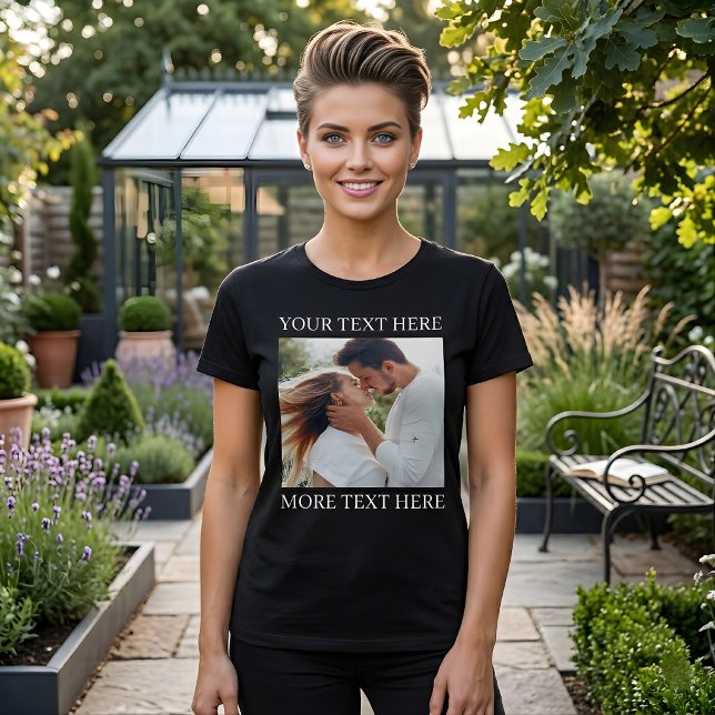 Custom Text and Photo T-Shirt (Creator Uploaded)