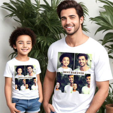 Custom text and picture x4 T-Shirt
