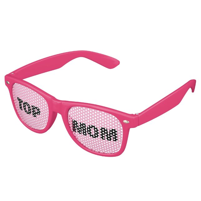 Custom Text & Any Background Color party  Retro Sunglasses (Angled)