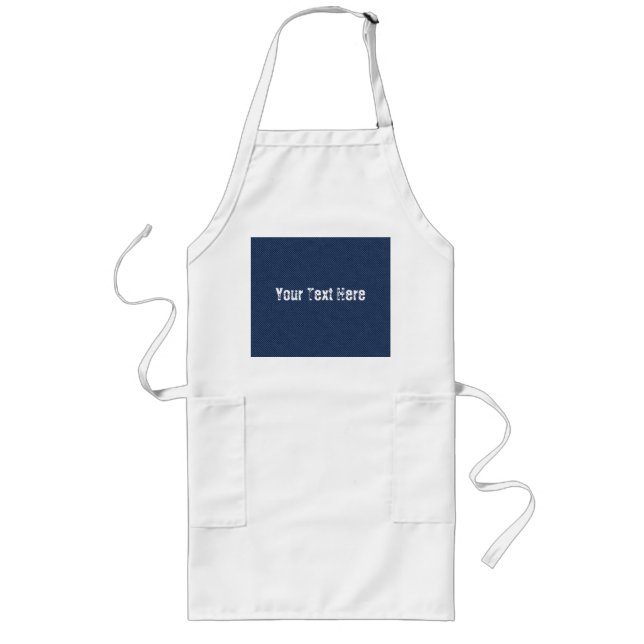 Custom Text Apron with Blue Jeans  (Front)