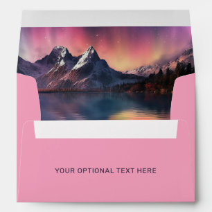 Custom Text Aurora Borealis Envelope