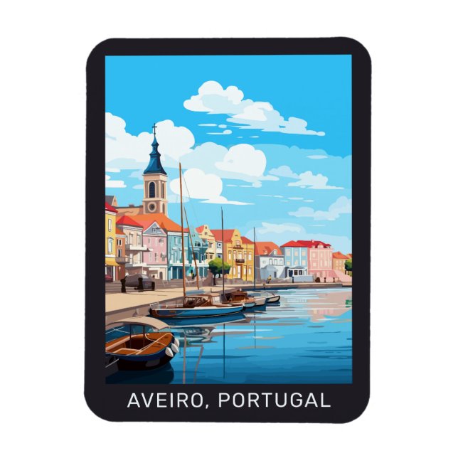 Custom Text Aveiro Portugal Magnet (Vertical)