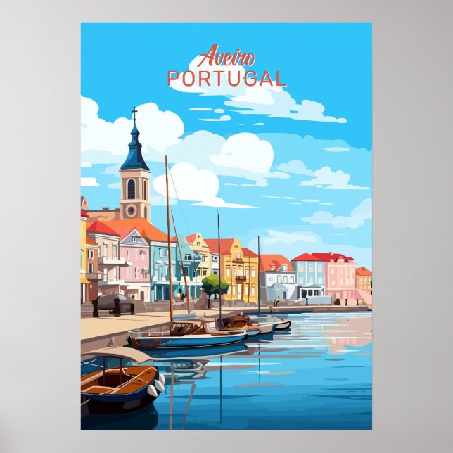 Custom Text Aveiro Portugal Poster (Front)