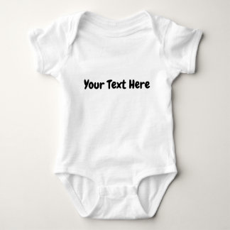 Custom Text  Baby Bodysuit