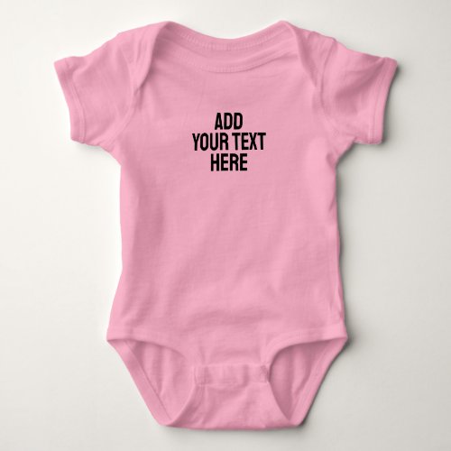 Custom Text Baby Clothes Baby Shower Announcement Baby Bodysuit