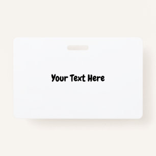 Custom Text Badge