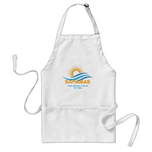 Custom Text Bahamas Adult Apron