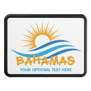 Custom Text Bahamas Hitch Cover