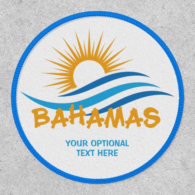 Custom Text Bahamas Patch (Front)