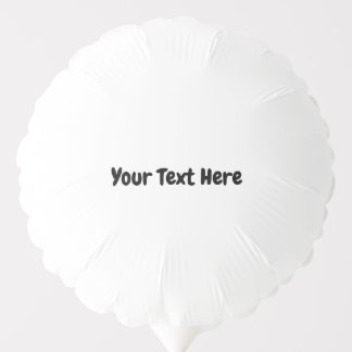 Custom Text  Balloon