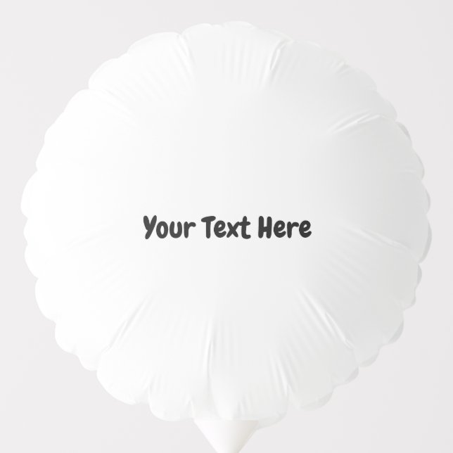 Custom Text  Balloon (Front)