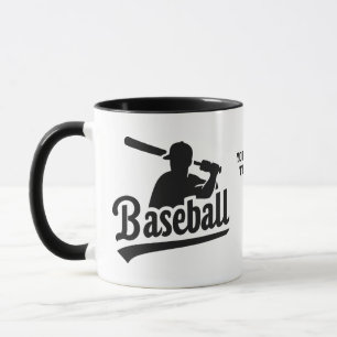 Custom Text Baseball Mug